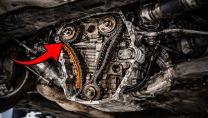 chaîne de distribution sur un moteur