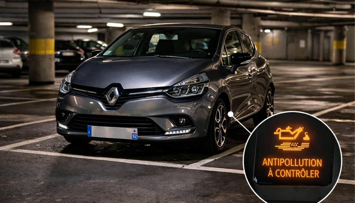 clio 4 avec logo antipollution