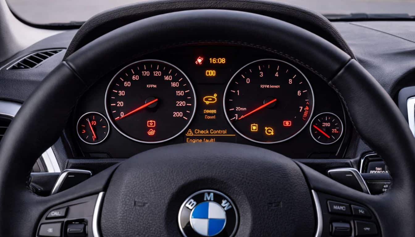 voyant sur tableau de bord de bmw série 1