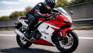 hyosung gtr 125 sur une auto route