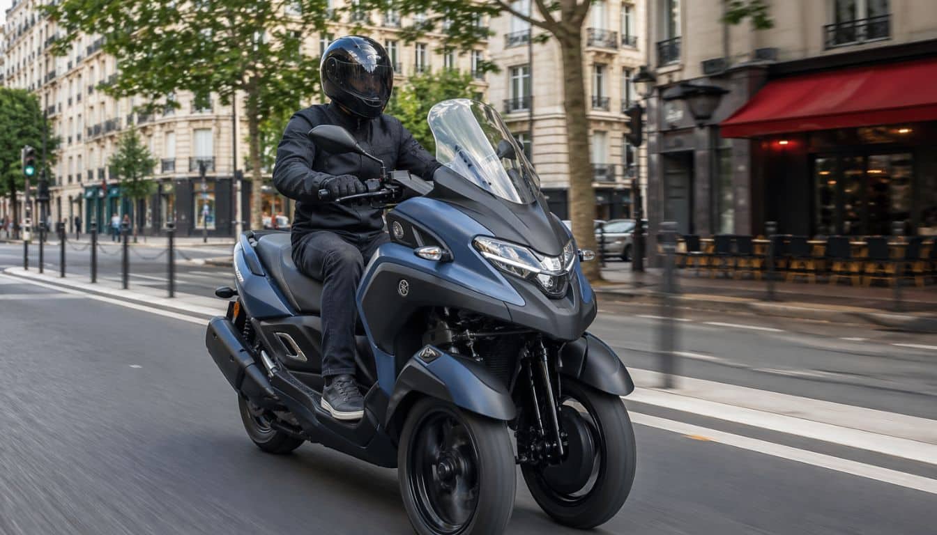 yamaha tricity 300 en ville